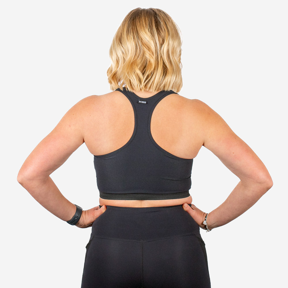 Norks The Zip Front Sports Bra Back